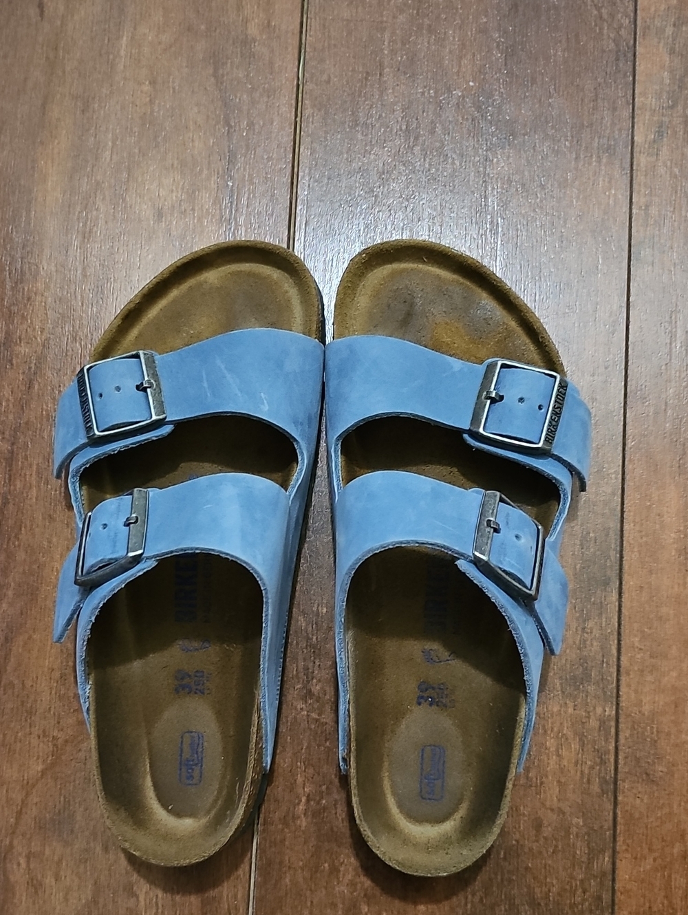 Birkenstock Unisex Blue Arizona Nubuck Sandals